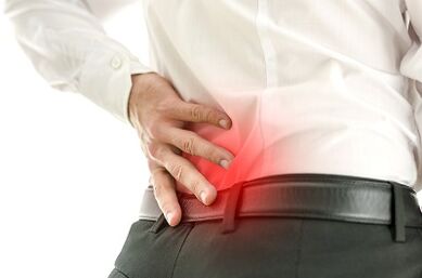 The low pain of a man