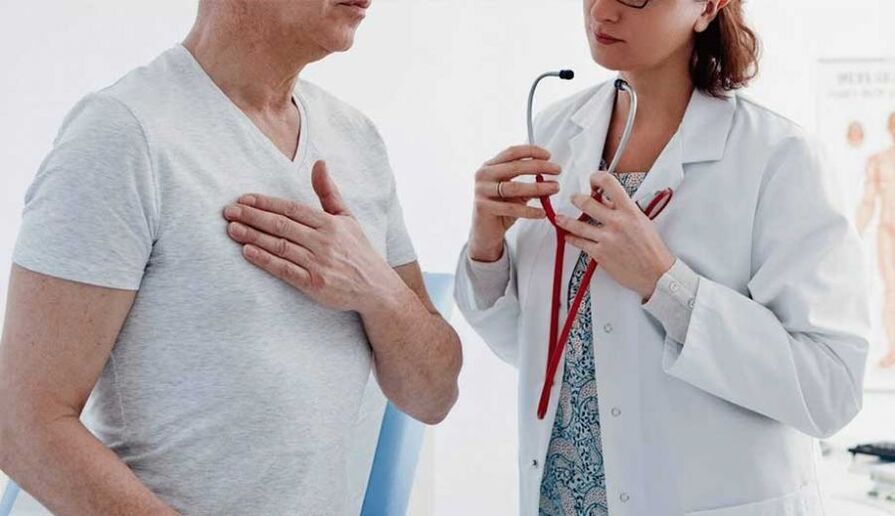 feeling of pain in the heart with osteochondrosis of the chest